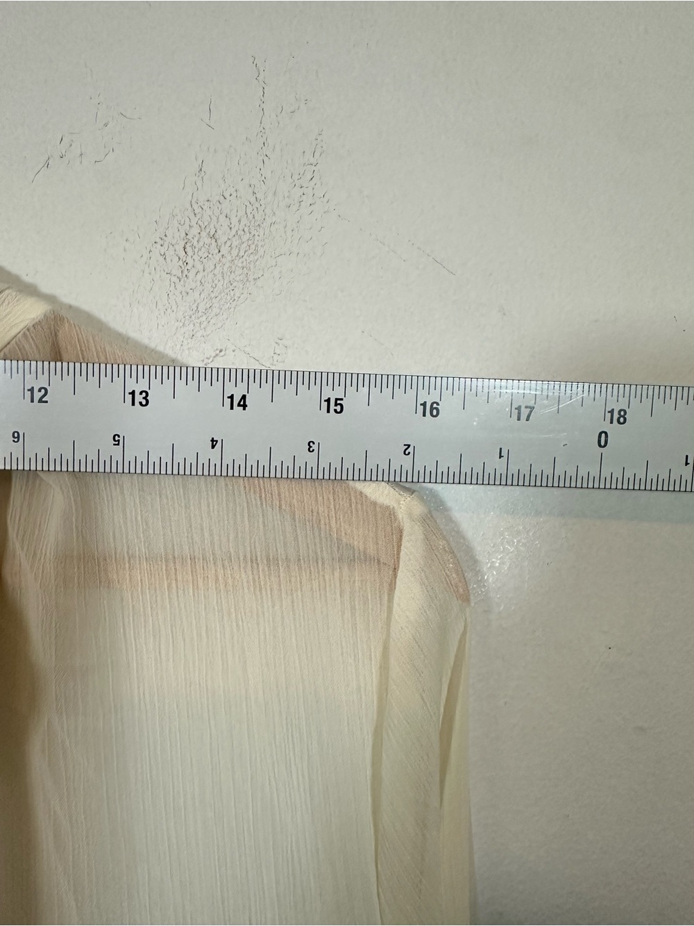 Angelcore Top Ethereal Edwardian Long Sleeve One Size Cream Tie Neck Ruffle - Picture 4 of 7